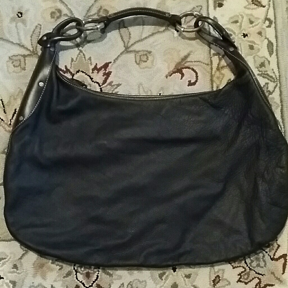 Ruehl oversized leather hobo bag